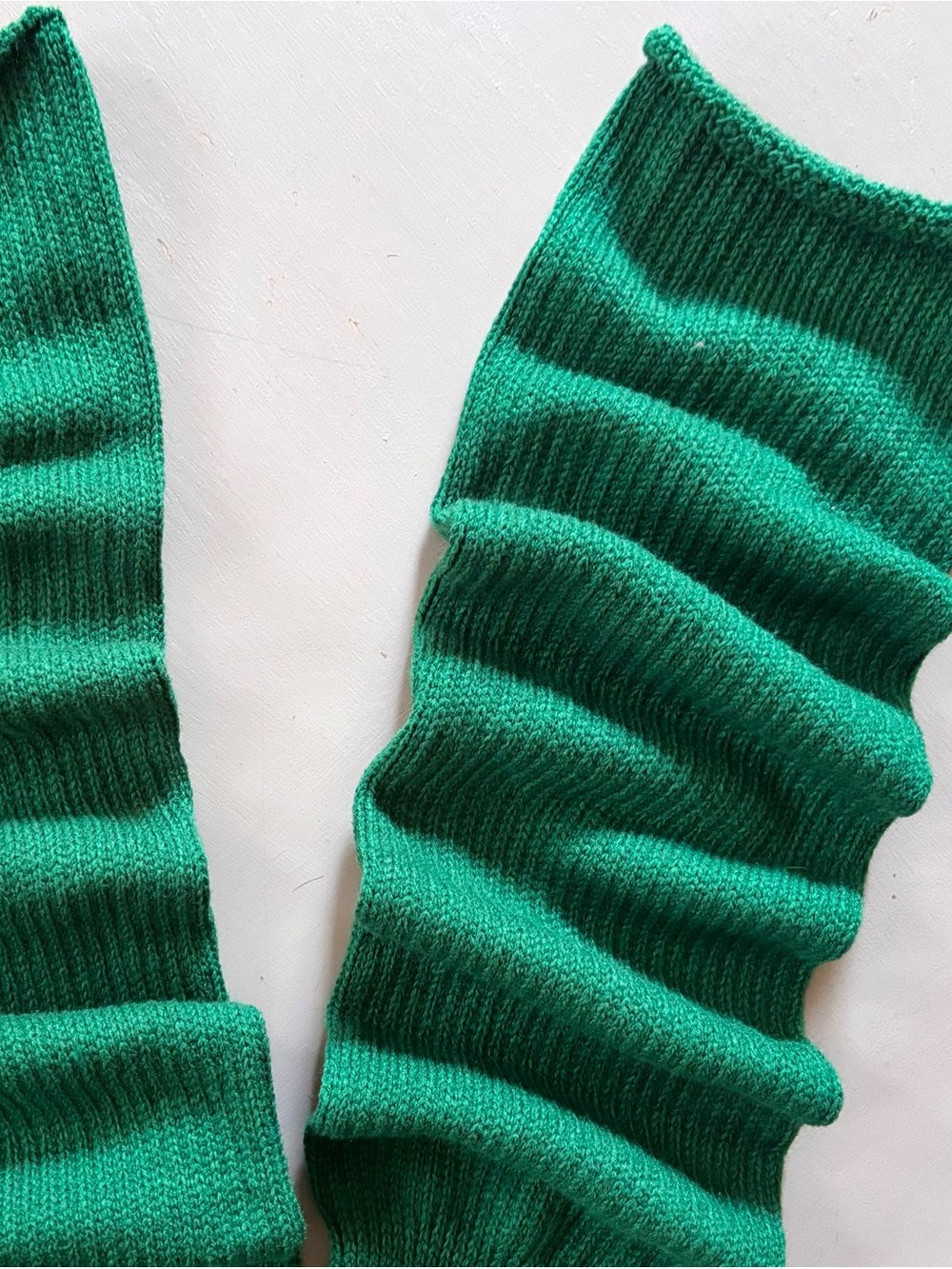 1980s Retro Revival Thigh High Boot Socks Rib Knit Footed Leg Warmers - Picture 4 of 6
